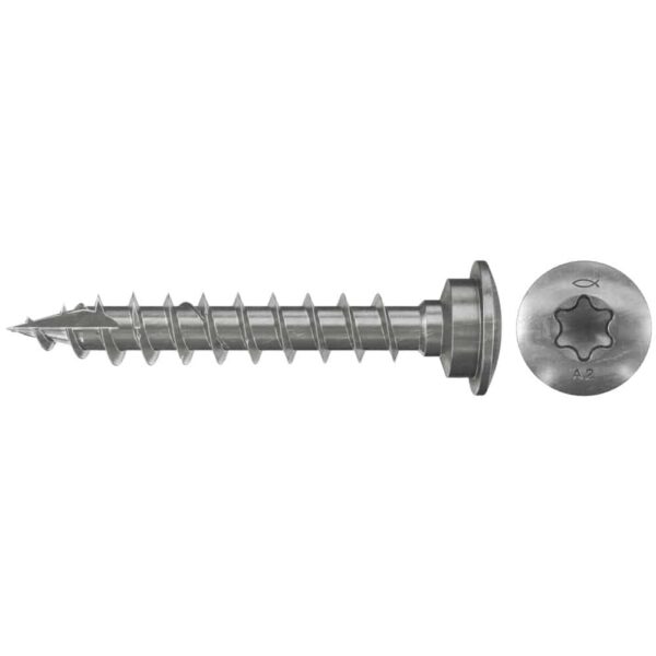 Vijak za stupove FJS-LT 7,0X40 A2F 50