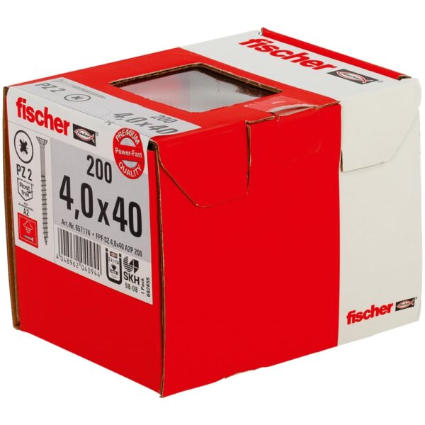Power-Fast Vijak SZ 4,0X40 A2P 200 - Slika 2