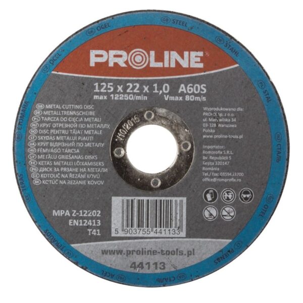 DISK REZNI ZA REZANJE METALA T41, 180X2.5X22A30S P PROLINE 44118