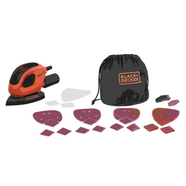 VIBRACIJSKA BRUSILICA Mouse 55W+10x pribor+torba Black&Decker BEW230BCA