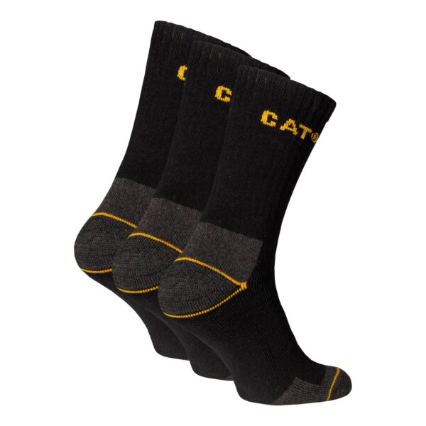 MUŠKE RADNE ČARAPE CRNE 46/50 3 PARA CAT CAT DYP394
