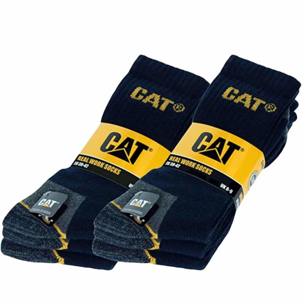 MUŠKE RADNE ČARAPE  PLAVE 41/45 3 PARA CAT CAT DYP598