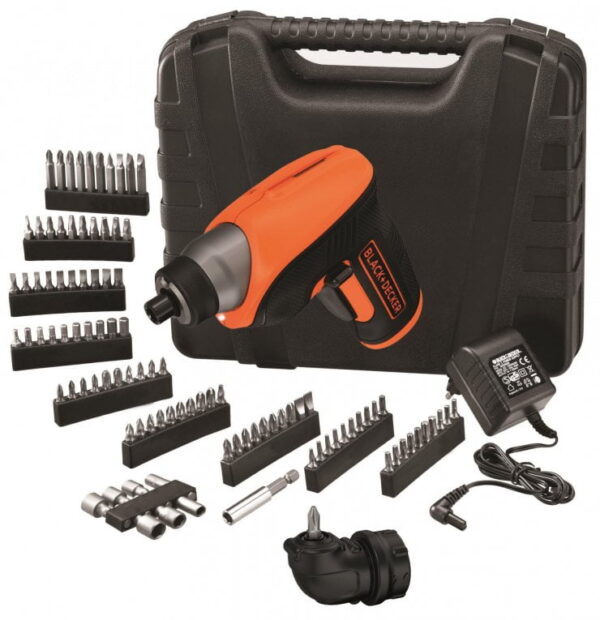 AKU ODVIJAČ 3,6 V 99-DELNI SET U KOFERU Black&Decker CS3652LKA
