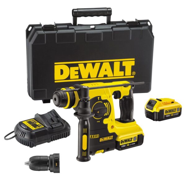 DEWALT AKU ELEKTROPNEU. KOMB. ČEKIĆ 18 V 4,0 AhDeWalt AKU elektropnemuatski kombinirani čekić 18V Dewalt DCH254M2
