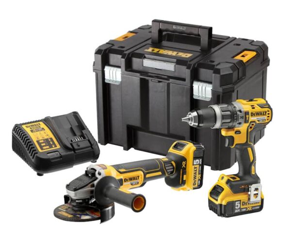 2-DJELNI SET AKU ALATA 5.0Ah 18V v TSTAK Dewalt DCK2080P2T