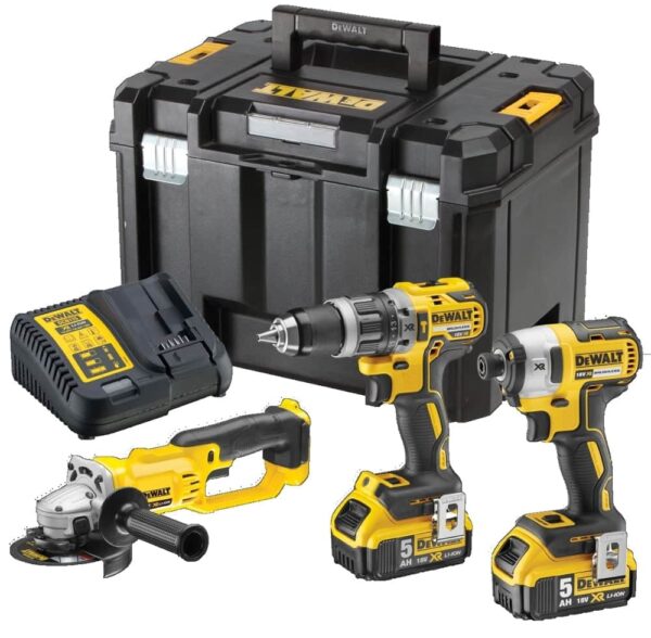 KIT AKU BUŠILICA, UDARNI ODVIJAČ, KUTN. BRUSILICA Dewalt DCK383P2T