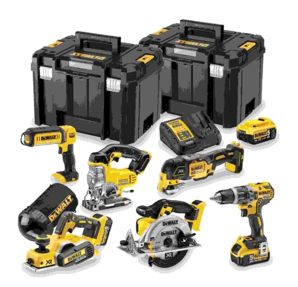 NLS DEWALT 6-DIJELNI SET AKU 18 V 5,0 Ah BATERIJE DCK665P3T 6-dijelni DeWalt AKU set Dewalt DCK665P3T