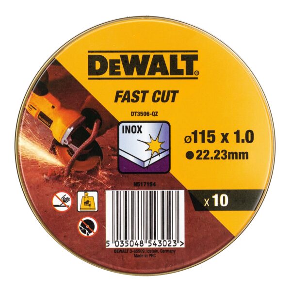 REZNA PLOČA ZA INOX 115 x 1 MM Dewalt DT3506