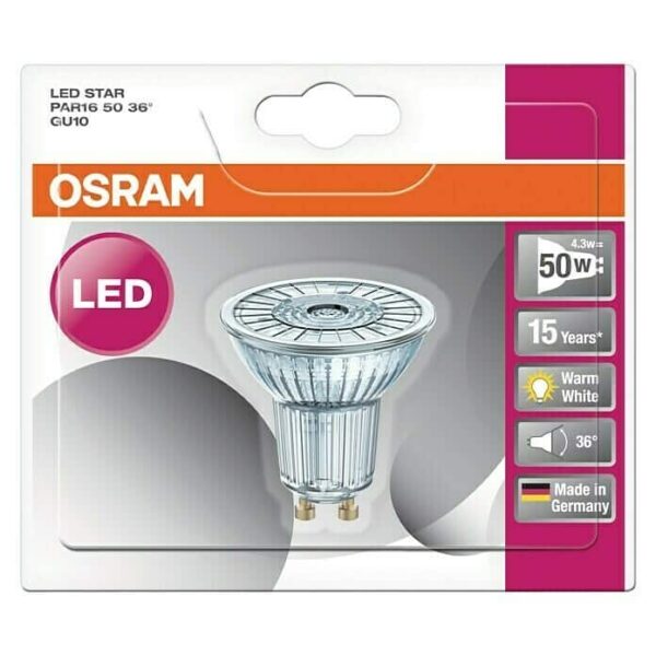 OSRAM PARATHOM PAR16 LED ŽARULJA GU10 5,5W/940 Dimm 50