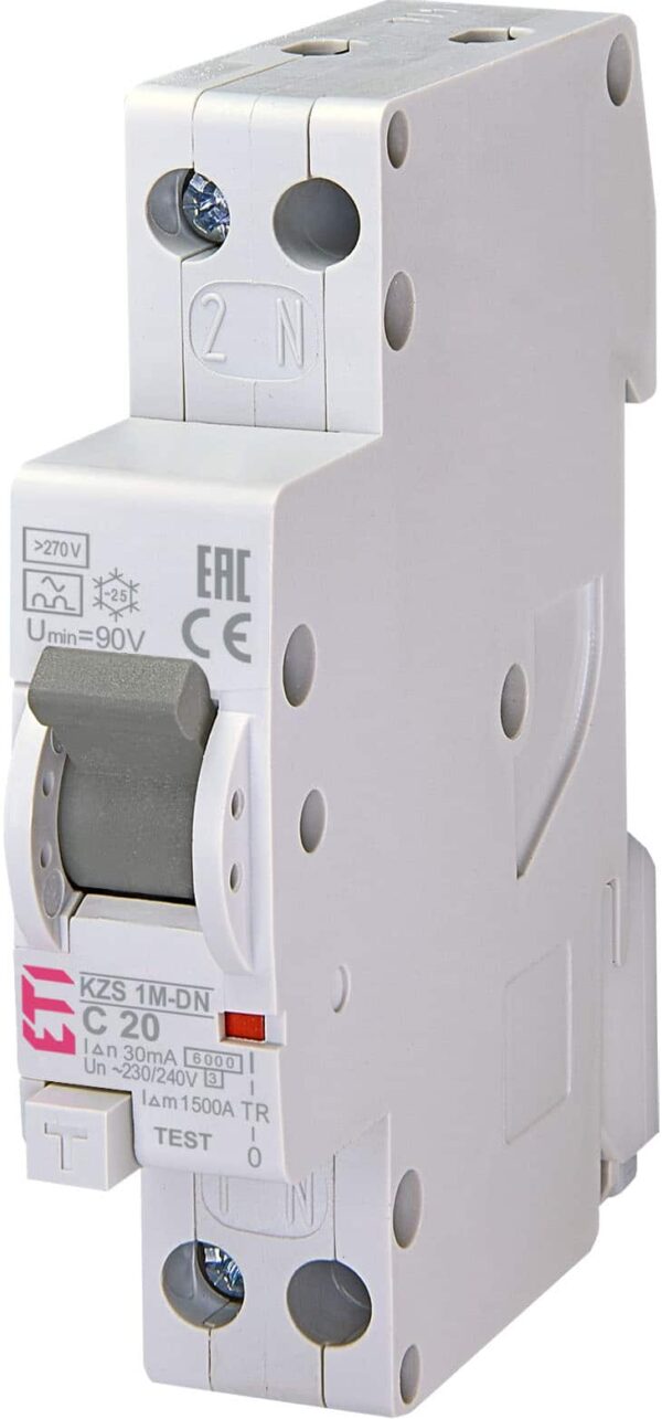 ETI KZS-1M 1p+N A C20/0.03 6kA