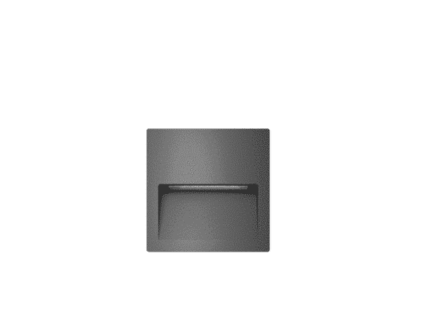 LED SVJ. 3W/3000K/220-240V SIVA KVADRATNA VANJSKA PŽ