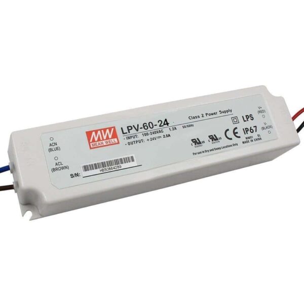 MEANWELL LED DRIVER LPV-60-24