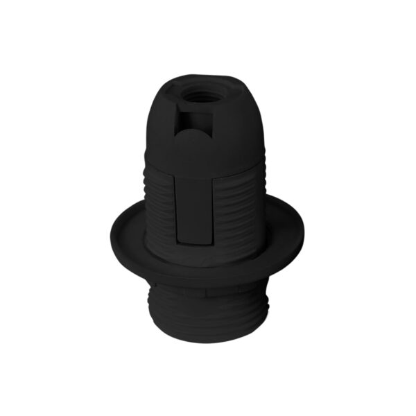 Commel Grlo E14 PBT, za luster s navojem, 250 V, 2 A, T210, crno