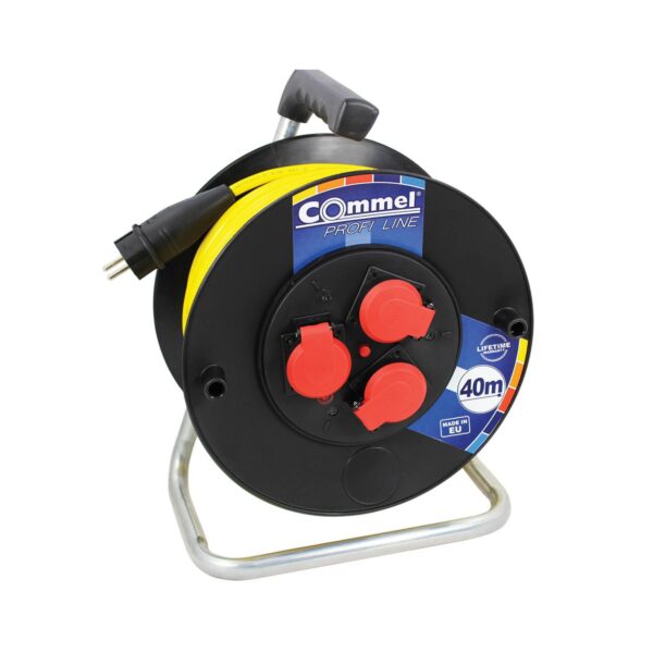 Commel Kabelska motalica na PVC bubnju 280 mm, monofazna, 16 A 250 V ~ 3500 W IP44