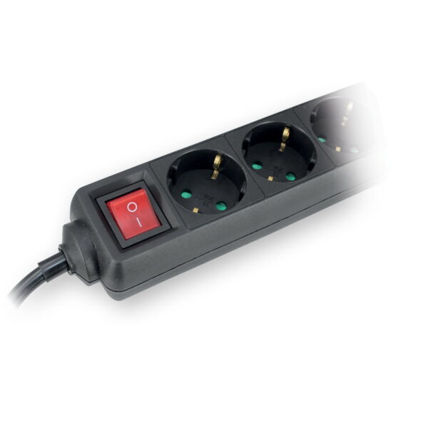Commel Trostruka prenosiva utičnica 16 A 250 V ~ 3500 W sa sklopkom, crna
