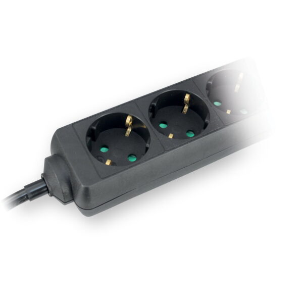 Commel Peterostruka prenosiva utičnica 16 A 250 V ~ 3500 W, crna