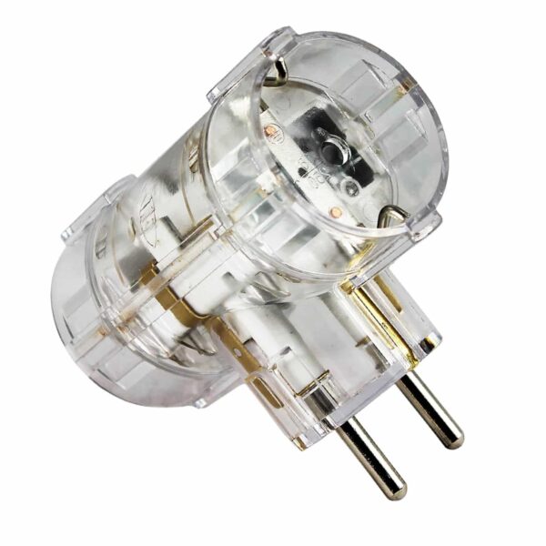 Commel Dvostruki ''T'' razdjelnik 16 A 250 V ~, transparentni