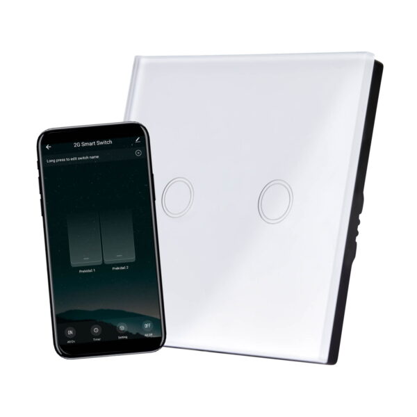 Commel Wifi prekidač dvostruki 100 W / 800 W, 220-240 V~, 2,4 GHz, 802.11b/g/n; + 16dBm