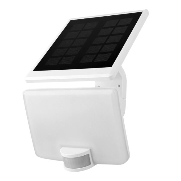 Commel LED solarni reflektor, 8W, 800 lm, 4000 K, sa senzorom, bijeli