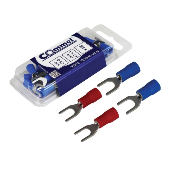 Commel viličasta stopica, 0.5-1.5 mm2, Ø 4,3mm, 25 kom