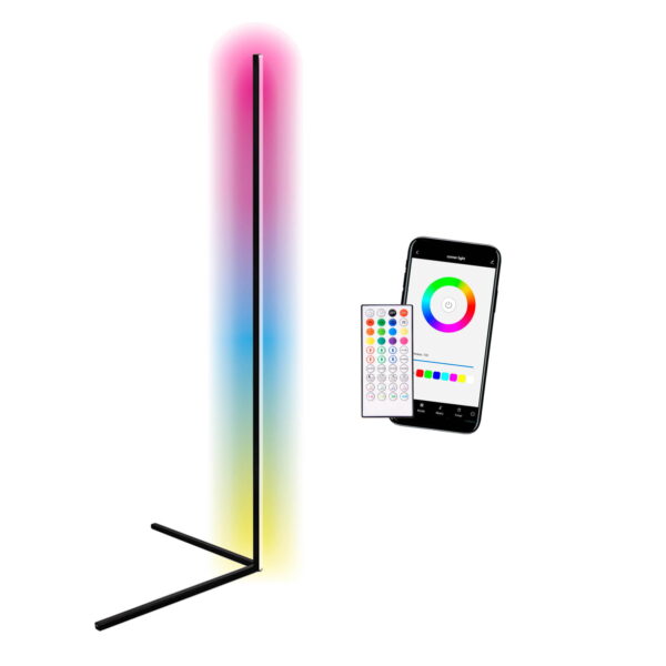 Commel Wifi kutna smart RGB svjetiljka, visina 140cm, 110-240 V~, output:12V, 
2,4 GHz Wifi