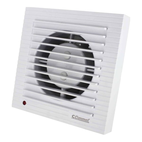 Commel Ventilator s odgođenim gašenjem/tajmerom   220 V, 50 Hz, 12 W, 130 m³/h,
34 db, fi 98mm sa integriranom dvokrilnom zaklopkom