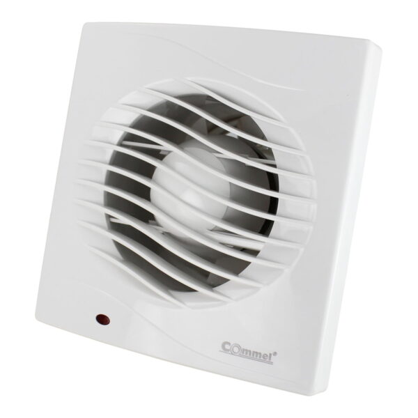 Commel Ventilator s odgođenim gašenjem/tajmerom   220 V, 50 Hz, 12 W, 130 m³/h, 34 db, fi 98mm sa integriranom dvokrilnom zaklopkom