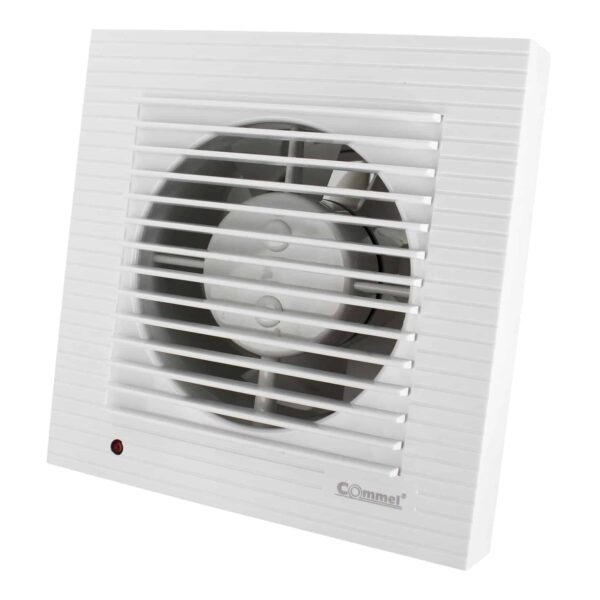 Commel Ventilator s odgođenim gašenjem/tajmerom   220 V, 50 Hz, 16 W, 240 m³/h, 34 db, fi 118mm sa integriranom dvokrilnom zaklopkom