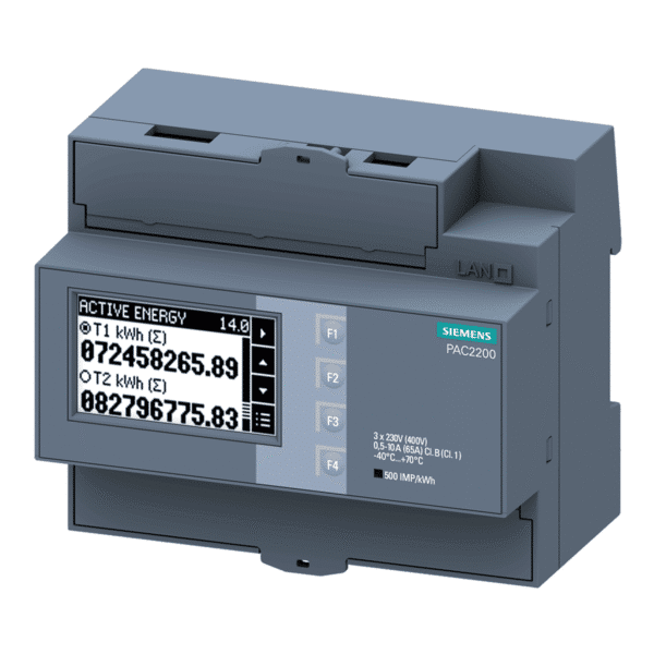 SENTRON, mjerni uređaj, 7 km Pac2200, LCD, L-L: 400 V, L-N: 230 V, 65 a