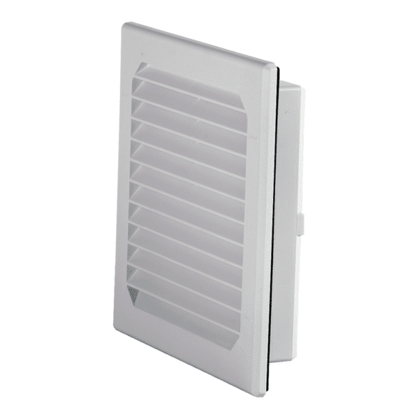Ventilator sa filterom, Izrez: B: 125 mm, H: 125 mm, RAL 7035, IP54